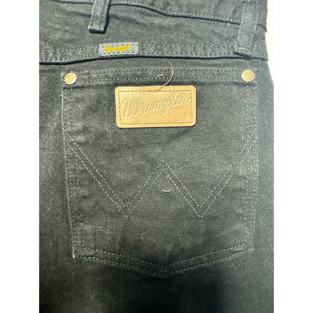 Wrangler Men's 1013MWZWK Regular Fit Straight Leg Black Jeans - Size 42x30* - Picture 4 of 6